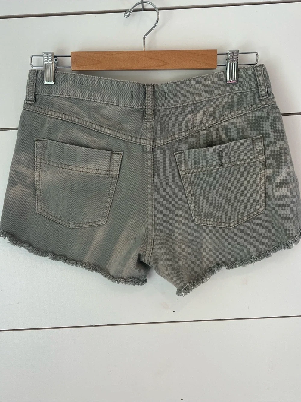 Free‎ People Denim Frayed Hem Shorts